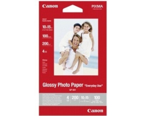 [бумага] Бумага Canon GP-501 Glossy Photo Paper A6 глянцевая (10x15 см, 100 листов, 170 г/м2) 0775B003