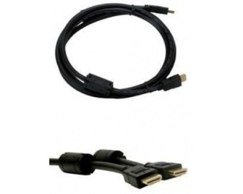 [кабели] Кабель аудио-видео Buro HDMI 1.4 HDMI (m)/HDMI (m) 1.8м. феррит.кольца черный (HDMI-19M/19M-1.8M-MG)