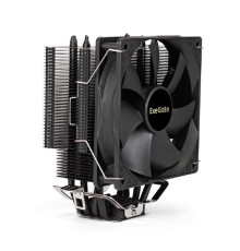 Exegate EX286299RUS Кулер Dark Magic EXX400-PWM (Al+Cu, черное покрытие, 4 тепл.трубки, LGA775/1150/1151/1155/1156/1200/1700/AM2/AM2+/AM3/AM3+/AM4/FM1/FM2/754/939/940, TDP 140W, Fan 120mm, PWM, 1200-2