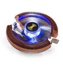 Exegate EX286153RUS Кулер ExeGate Wizard EE91-Cu.BLUE (Al+Copper, LGA775/1150/1151/1155/1156/1200/AM2/AM2+/AM3/AM3+/AM4/FM1/FM2/754/939/940, TDP 80W, Fan 90mm, 2200RPM, Hydro bearing, 3pin, 22db, 265г