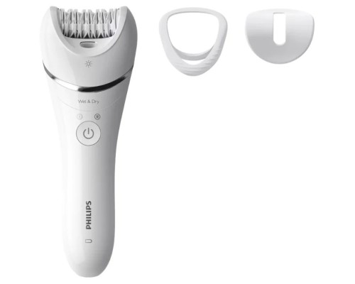 [Электробритва] PHILIPS BRE700/00 Эпилятор  2 скорости, широкая головка, Wet&Dry, беспроводной, opti light, 2 аксессуара