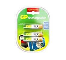 GP ReEnergy 100AAAHC AAA, емкость 1000 мАч(100AAAHC4/2RGY-2CRCB6)  (6 шт. в уп-ке)  аккумулятор