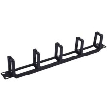 5bites Панель-органайзер кабеля CM-103B 5КОЛЕЦ для сетевых шкафов / 1U / 19