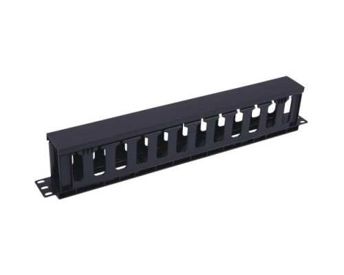 [Монтажный шкаф] 5bites Панель-органайзер кабеля CM-106B для сетевых шкафов ГРЕБЕНКА / КРЫШКА / 1U / 19