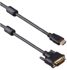 ExeGate EX191101RUS Кабель HDMI-DVI ExeGate EX-CC-HDMIM-DVIM-1.8 (19M/25M, dual link, 2 фильтра, 1,8м, позолоченные контакты)