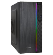 Exegate EX287884RUS ExeGate mEVO-9302-RGB-500W-12 (mATX, БП 500NPX с вент. 12см, 2*USB+1*USB3.0, HD аудио, черный с RGB подсветкой)