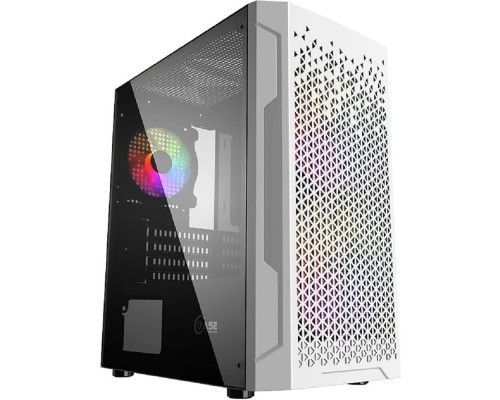 [Корпус] Powercase CMIMZW-L3 Корпус Mistral Micro Z3W Mesh LED, Tempered Glass, 2x 140mm + 1х 120mm 5-color fan, белый, mATX  (CMIMZW-L3)
