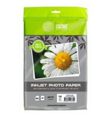 Cactus CS-MA410020EDS Фотобумага A4/100г/м2/20л./белый матовое/матовое для струйной печати