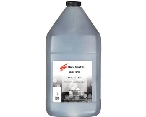 [Расходные материалы] SC Тонер Static Control MPT10-1KG черный флакон 1000гр. для принтера НР LJ P1005/1006/1505/ 1606/ P1102/1322/M125 (SC)