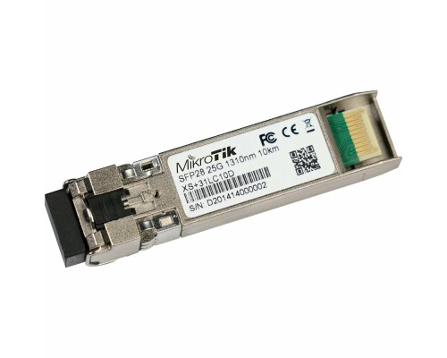 [Сетевое оборудование] MikroTik XS+31LC10D Модуль SFP/SFP+/SFP28, 1/10/25G, Single Mode, 10km, 1310nm