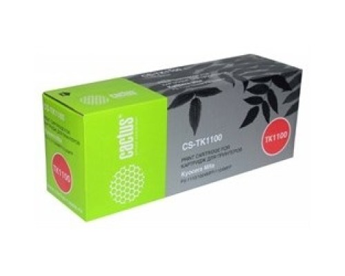 [расходные материалы] Картридж лазерный Cactus CS-TK1100 черный (2100стр.) для Kyocera Mita FS-1110/1024MFP/1124MFP