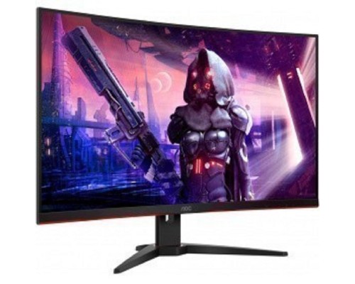 [Монитор] LCD AOC 31.5' CQ32G2SE {VA 2560х1440 Curved 165Hz 300cd 178/178 3000:1 1ms D-Sub 2xHDMI DisplayPort 2x5W}