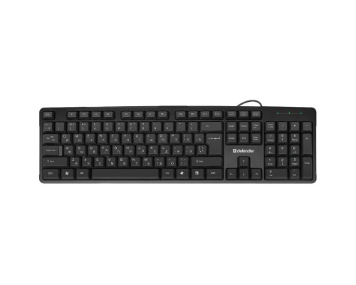 [Клавиатура] Defender Клавиатура  Next HB-440 RU [45440] {Проводная, полноразмерная, черная}