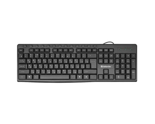 [Клавиатура] Defender Клавиатура Action HB-719 RU [45719] {Проводная, черный, мультимедиа}