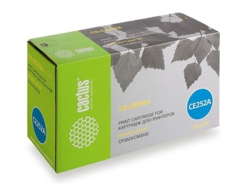 [расходные материалы] Картридж лазерный Cactus CS-CE252A желтый (7000стр.) для HP CLJ CP3525/CM3530