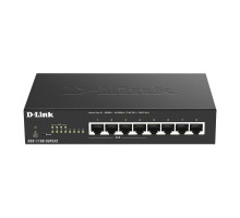 D-Link DGS-1100-08PLV2/A1A Настраиваемый L2 коммутатор с 8 портами 10/100/1000Base-T (4 порта PoE 802.3af/at, PoE-бюджет 80 Вт)