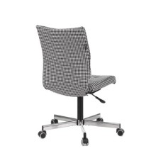 Кресло Бюрократ CH-330M черный/белый Morris гусин.лапка крестовина металл [1466502]