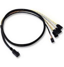 Кабель ACD Cable ACD-SFF8643-SATASB-08M, INT SFF8643-to-4*SATA+SB ( HDmSAS -to- 4*SATA+SideBand internal cable) 75cm аналог LS [6709080-75]
