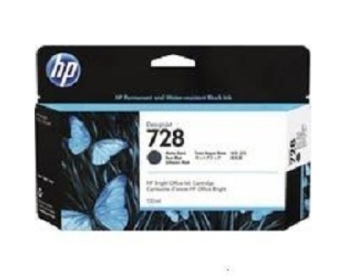 [Расходные материалы] HP 728 130-ml Matte Black DesignJet Ink Cartridge [3WX25A]