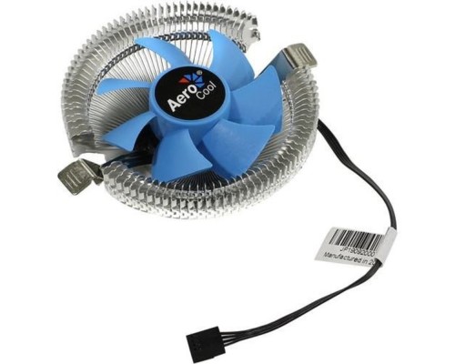 [Вентилятор] Cooler Aerocool Verkho I 90W(4пин, 775/1155, 12.2-29.7дБ, 1200-2500об/мин, Al PWM/ Clip)