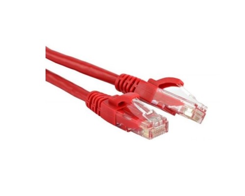 [Аксессуар] Патч-корд TWT UTP кат.5e, с заливными колпачками, 3.0 м, красный