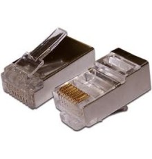 Коннектор RJ45 STP 8P8C, универсальный, для толстого кабеля, cat.6, 100 шт.