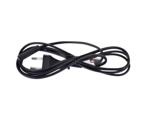 [кабели] Cablexpert Кабель питания аудио/видео 0,5м, CEE 7/16 - C7, VDE, 2-pin, 2х0,75, черный, пакет (PC-184-VDE-0.5M)