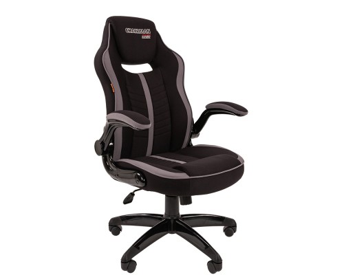 [Офисные кресла] Кресло Chairman   game 19 Россия ткань черн./сер. (7069655 / 7060635)