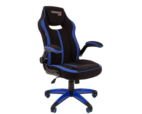 [Офисные кресла] Кресло Chairman   game 19 Россия ткань черн./синий (7069643)