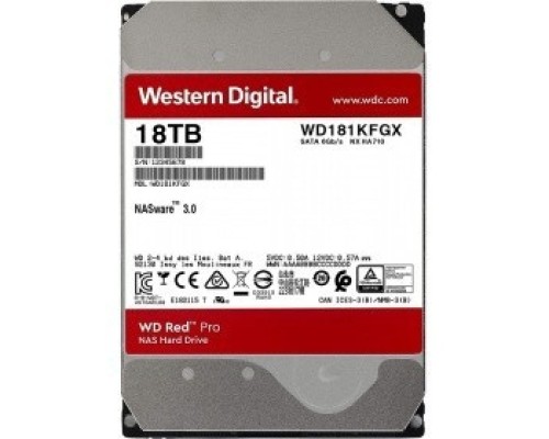 [Жесткий диск] 18TB WD Red Pro (WD181KFGX) {Serial ATA III, 7200- rpm,512Mb, 3.5
