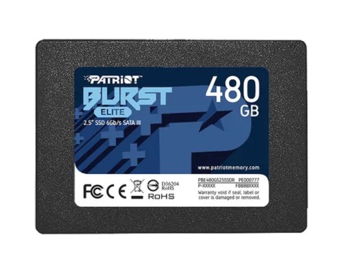 [носитель информации] Patriot SSD 480Gb Burst Elite PBE480GS25SSDR {SATA 3.0}