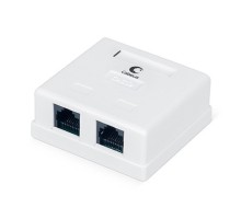 Cabeus WS-8P8C-Cat.5e-2 Розетка компьютерная RJ-45, категория 5e, двойная, внешняя, Dual IDC