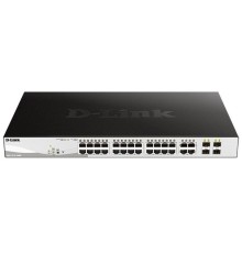 D-Link DGS-1210-28MP/F2A  Настраиваемый L2 коммутатор с 24 портами 10/100/1000Base-T и 4 комбо-портами 100/1000Base-T/SFP (24 порта PoE 802.3af/at, PoE-бюджет 193 Вт)