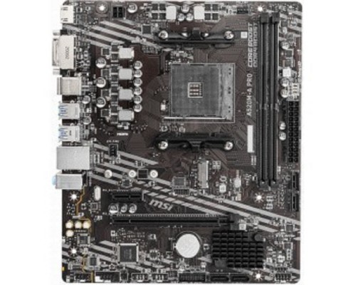 [Материнская плата] MSI A520M-A PRO {Soc-AM4 AMD A520 2xDDR4 mATX AC`97 8ch(7.1) GbLAN RAID+DVI+HDMI}