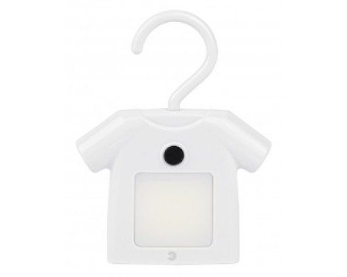 [светильники] ЭРА Б0049343 Ночник - светильник светодиодный NLED-485-1W-SW-W на батарейках с выключателем белый