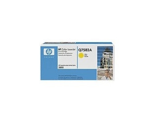 [Расходные материалы] HP Q7582A Картридж ,Yellow{Color LaserJet P2014/3800, Yellow, (6000стр.)}
