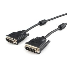 Кабель DVI-D single link Gembird/Cablexpert, 1.8м, 19M/19M, экран, феррит.кольца, пакет ( CC-DVIL-BK-6)
