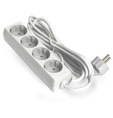 Exegate EX285818RUS Удлинитель ExeGate ECE-4-5W (4 евророзетки с заземлением, 5м, белый)