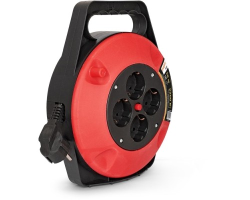 [Сетевой фильтр] Exegate EX286336RUS Удлинитель на катушке ExeGate Master ECS-1-1B (4 евророзетки с заземлением, 10м, защита от детей, защита от перегрузки, 3х1,0мм2, 10А/2.2кВт)