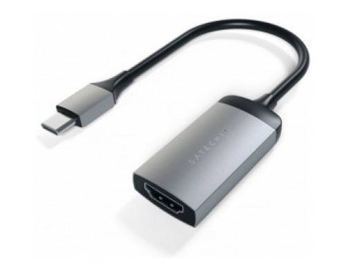 [Опции к ноутбукам] Satechi [ST-TC4KHAM] Адаптер Type-C to HDMI4K 60HZ Поддержка 4K/60Hz. Материал корпуса алюминий. Цвет серый космос.Satechi Type-C HDMI Adapter