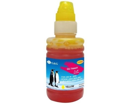 [Расходные материалы] Чернила G&G GG-T6644Y желтый100мл для Epson L100, L110, L120, L130, L132, L210, L222