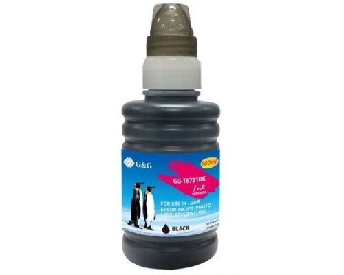 [Расходные материалы] Чернила G&G GG-T6731BK черный100мл для Epson L800, L805, L810, L850