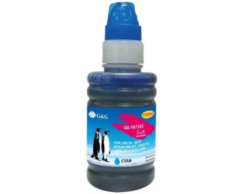 [Расходные материалы] Чернила G&G GG-T6732C голубой100мл для Epson L800, L805, L810, L850