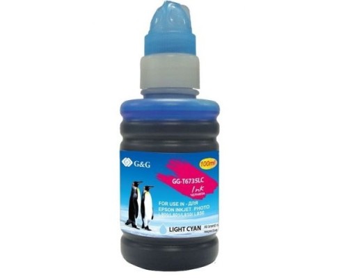 [Расходные материалы] Чернила G&G GG-T6735LC светло-голубой100мл для Epson L800, L805, L810, L850