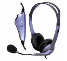 Genius Headset HS-04S, Stereo, 1x mini jack 3.5mm, blue