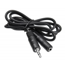 Кабель-удлинитель аудио Buro BAAC003-1 Jack 3.5 (m)/Jack 3.5 (f) 1м. черный  (817191)