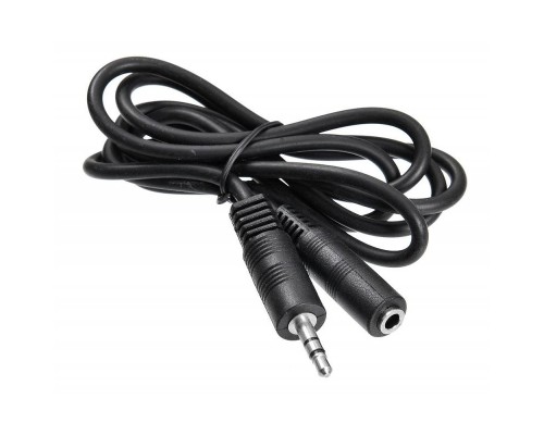 [кабель] Кабель-удлинитель аудио Buro BAAC003-1 Jack 3.5 (m)/Jack 3.5 (f) 1м. черный  (817191)