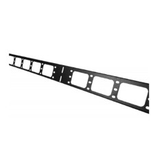 ЦМО Вертикальный кабельный органайзер в шкаф, ширина 150 мм 20U, цвет черный (ВКО-М-20.150-9005)