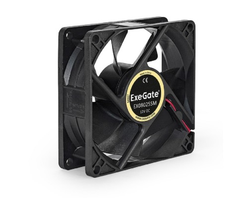 [Вентиляторы] Exegate EX283381RUS Вентилятор ExeGate EX08025SM, 80x80x25 мм, Sleeve bearing (подшипник скольжения), Molex, 2000RPM, 25dBA