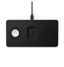 Satechi [ST-X3TWCPM] Беспроводное зарядное устройство Trio Wireless Charging Pad для телефона, часов и наушников. Цвет серый космос.